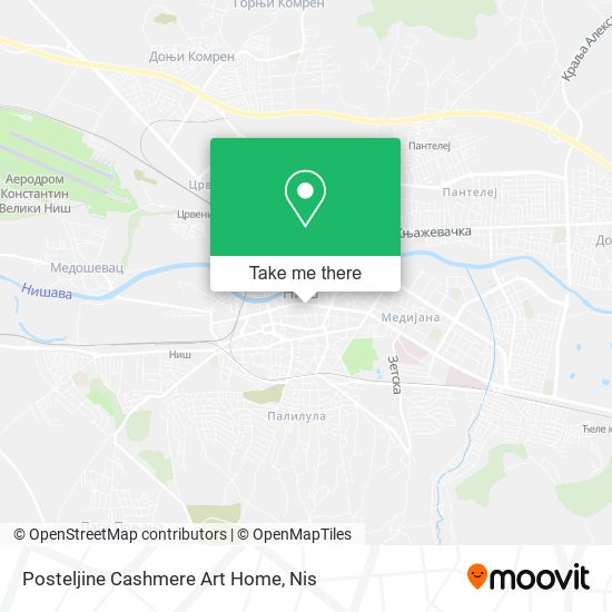 Posteljine Cashmere Art Home map