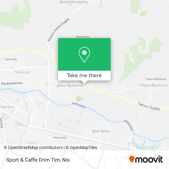 Sport & Caffe Drim Tim map