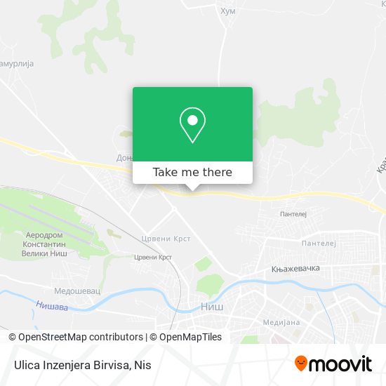 Ulica Inzenjera Birvisa map