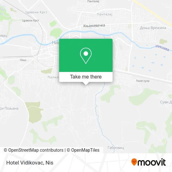 Hotel Vidikovac map