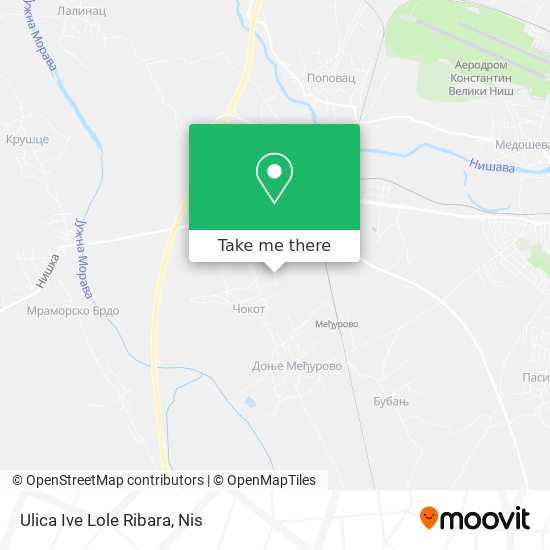 Ulica Ive Lole Ribara map