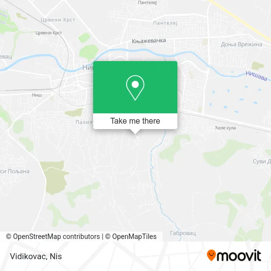 Vidikovac map