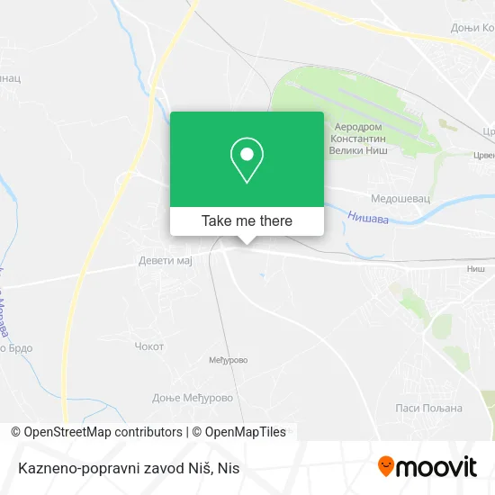 Kazneno-popravni zavod Niš map