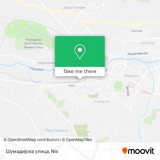 Шумадијска улица map