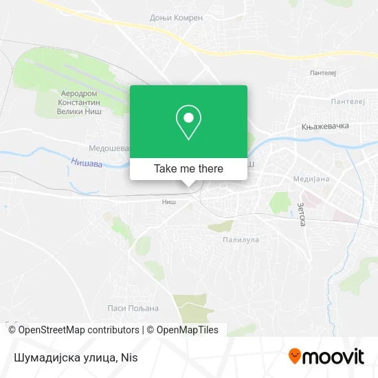 Шумадијска улица map