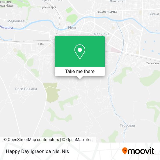 Happy Day Igraonica Nis map