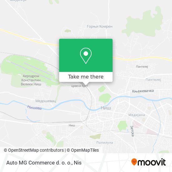 Auto MG Commerce d. o. o. map