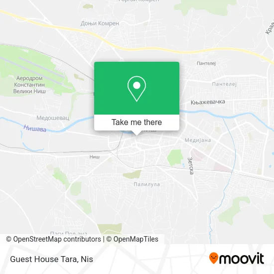 Guest House Tara map