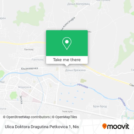 Ulica Doktora Dragutina Petkovica 1 map