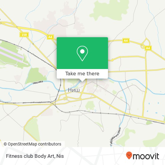 Fitness club Body Art map