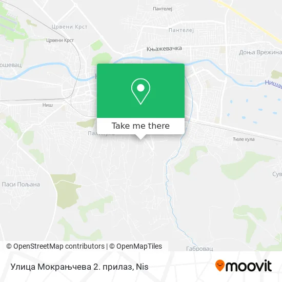 Улица Мокрањчева 2. прилаз map