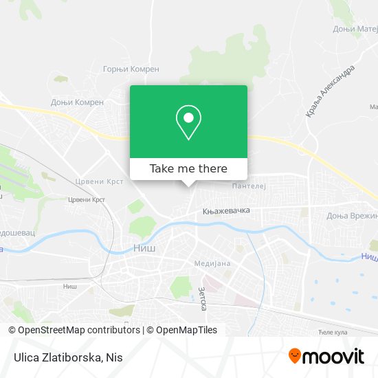 Ulica Zlatiborska map