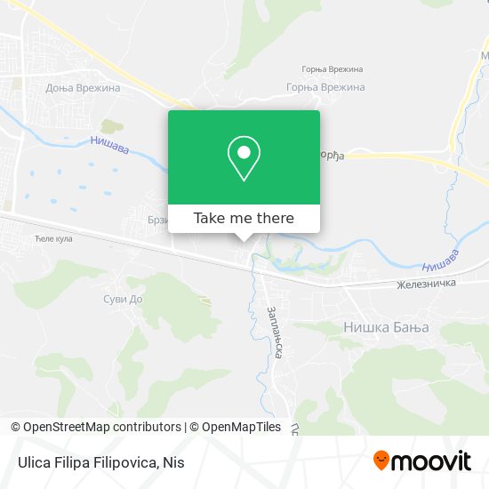 Ulica Filipa Filipovica map
