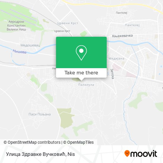 Улица Здравке Вучковић map