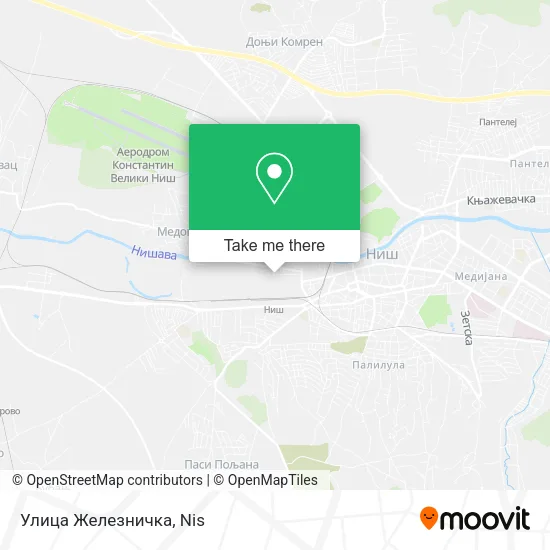 Улица Железничка map