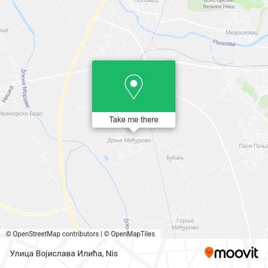 Улица Војислава Илића map