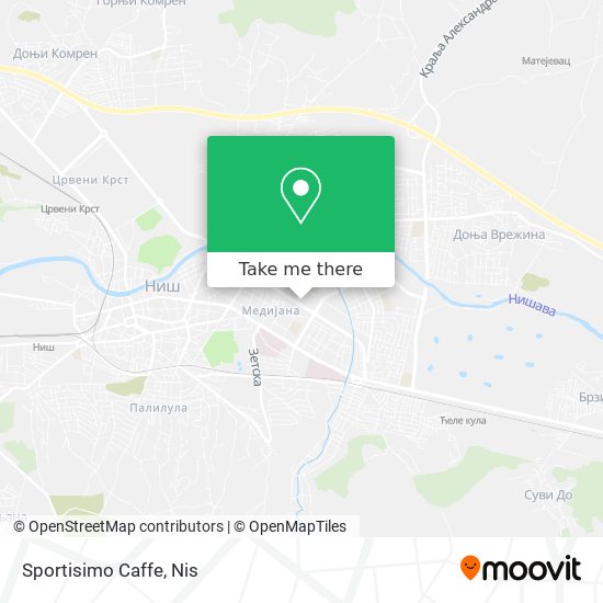 Sportisimo Caffe map