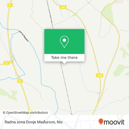 Radna zona Donje Međurovo map