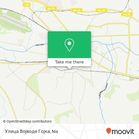 Улица Војводе Гојка map