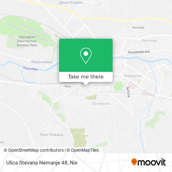 Ulica Stevana Nemanje 48 map