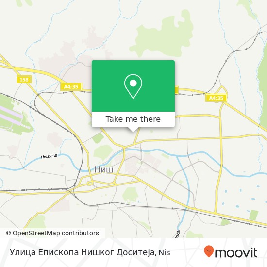 Улица Епископа Нишког Доситеја map