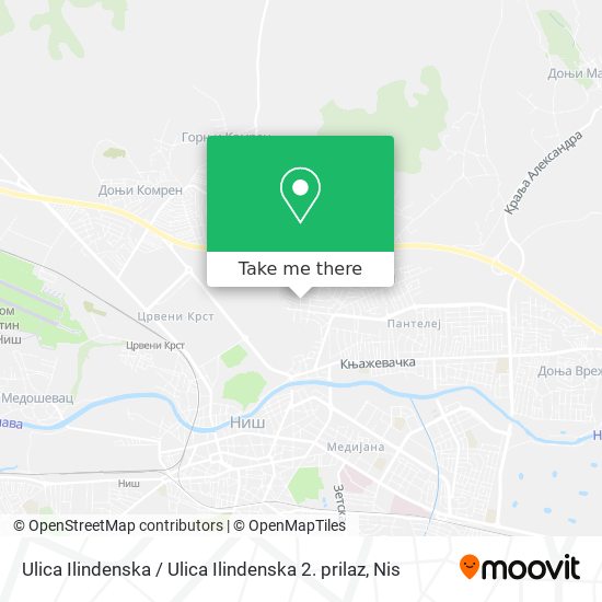 Ulica Ilindenska / Ulica Ilindenska 2. prilaz map