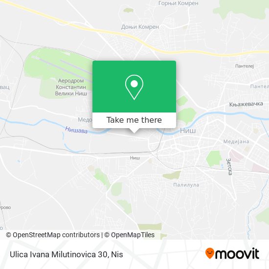 Ulica Ivana Milutinovica 30 map