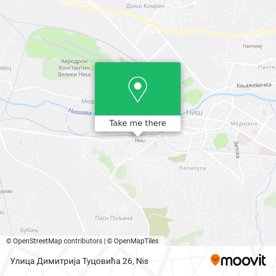 Улица Димитрија Туцовића 26 map