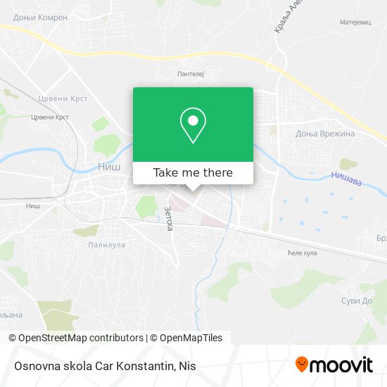 Osnovna skola Car Konstantin map