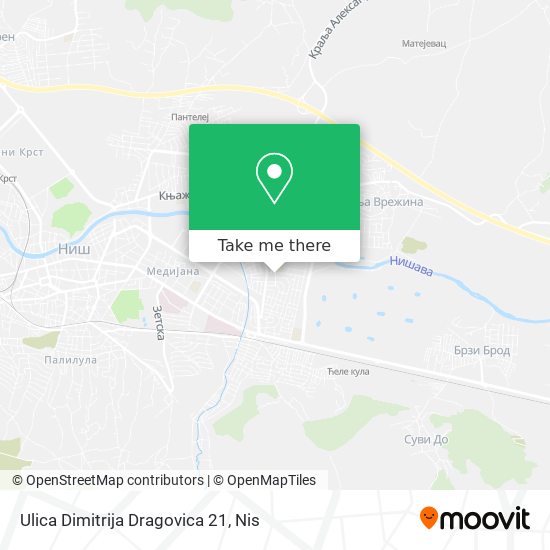Ulica Dimitrija Dragovica 21 map