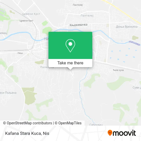 Kafana Stara Kuca map