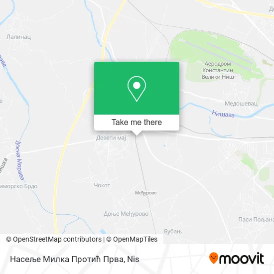 Насеље Милка Протић Прва map
