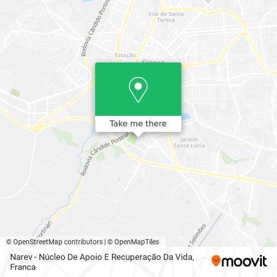 Narev - Núcleo De Apoio E Recuperação Da Vida map