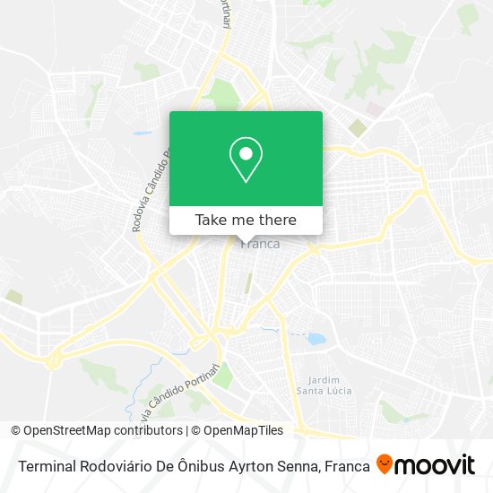 Terminal Rodoviário De Ônibus Ayrton Senna map