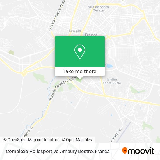 Mapa Complexo Poliesportivo Amaury Destro