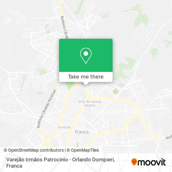 Varejão Irmãos Patrocinio - Orlando Dompieri map