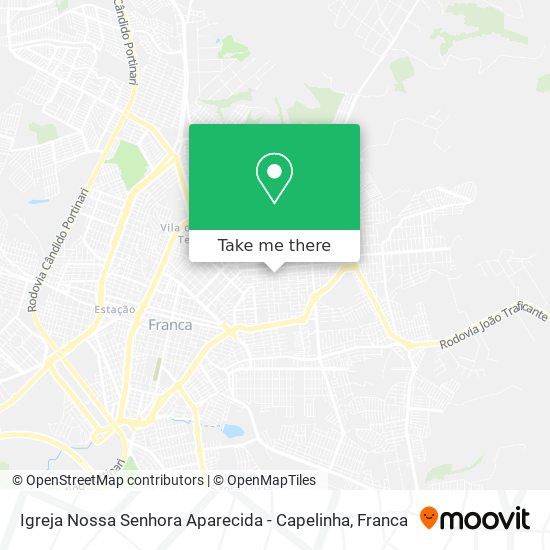 Mapa Igreja Nossa Senhora Aparecida - Capelinha