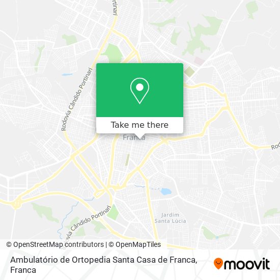 Ambulatório de Ortopedia Santa Casa de Franca map