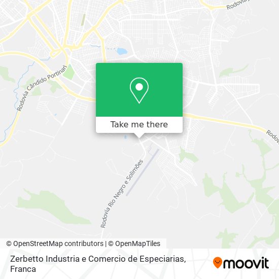 Zerbetto Industria e Comercio de Especiarias map