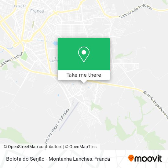 Bolota do Serjão - Montanha Lanches map