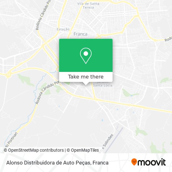 Alonso Distribuidora de Auto Peças map