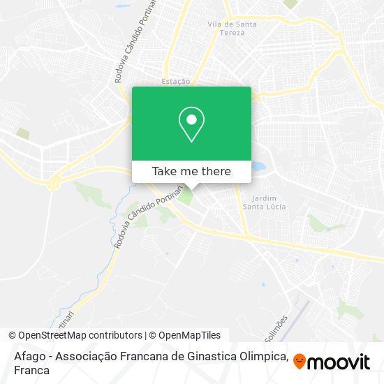 Afago - Associação Francana de Ginastica Olimpica map