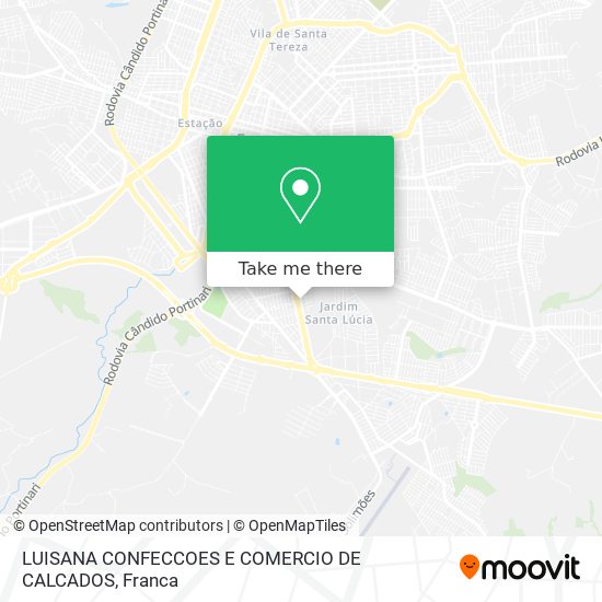 LUISANA CONFECCOES E COMERCIO DE CALCADOS map
