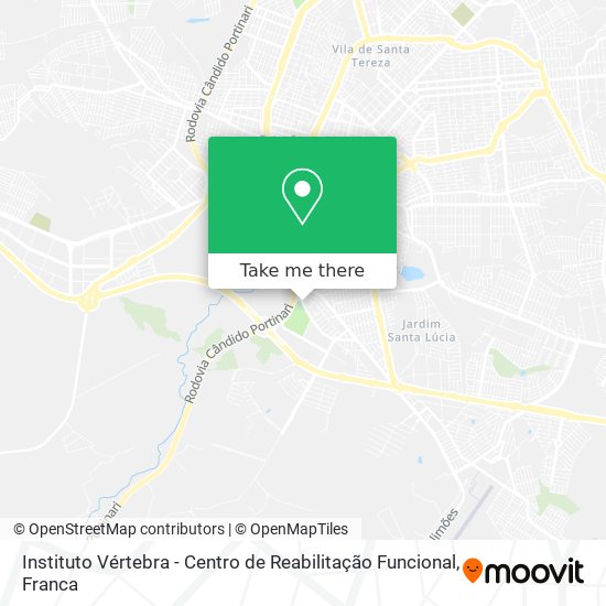 Instituto Vértebra - Centro de Reabilitação Funcional map