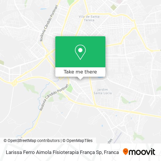 Larissa Ferro Aimola Físioterapia França Sp map