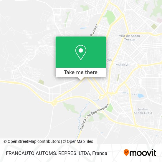 FRANCAUTO AUTOMS. REPRES. LTDA map