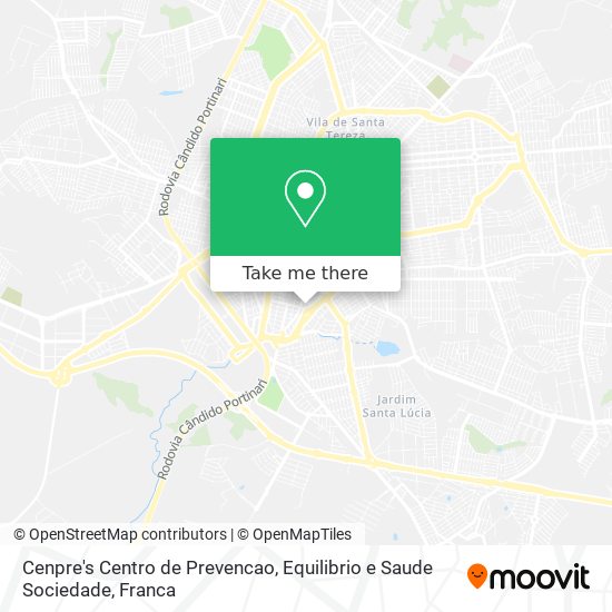 Cenpre's Centro de Prevencao, Equilibrio e Saude Sociedade map