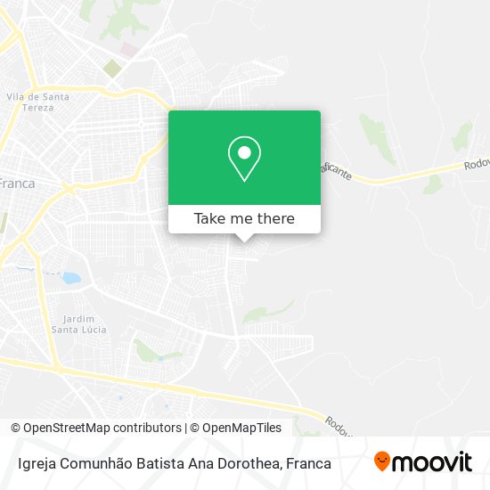 Igreja Comunhão Batista Ana Dorothea map