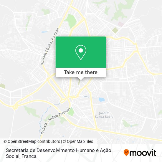 Secretaria de Desenvolvimento Humano e Ação Social map