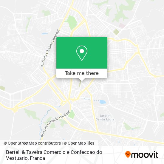 Mapa Berteli & Taveira Comercio e Confeccao do Vestuario